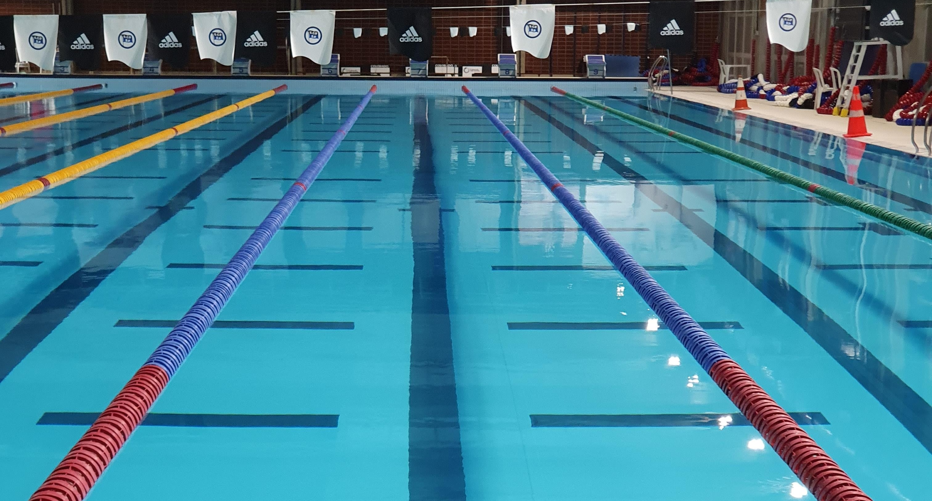 Photo of an olypic size swimming pool